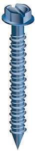 Cobra Anchors 681W Screw, 1/4 in Thread, 1-3/4 in L, Hex, Socket Drive, Steel, Fluorocarbon-Coated, 10 PK
