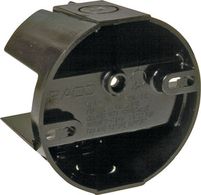 Raco THE SADDLE-BOX Series 7120 Ceiling Box, 4 in W, 1-1/2 in D, 4 in H, Polycarbonate, Black