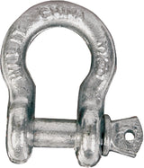 Koch 081253/MC647G Anchor Shackle, 5/16 in Trade, 1500 lb Working Load, Carbon Steel, Galvanized