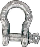 Koch 081343/MC649G Anchor Shackle, 7/16 in Trade, 3000 lb Working Load, 7/16 in Dia Wire, Steel, Galvanized