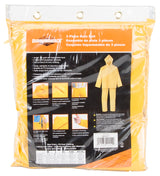 Diamondback SRS3/111-XXL Rain Suit, 2XL, 31 in Inseam, Polyester/PVC, Yellow, Comfortable Corduroy, Zipper