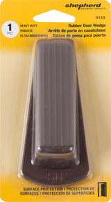 Shepherd Hardware 9133 Wedge Door Stop, Brown, 1-1/2 x 4-3/4-in, 4.75 in L, 2.125 in W, 1.75 in H, Rubber