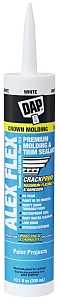 DAP 18542 Caulking Sealant, White, 72 hr Curing, 40 to 100 deg F, 10.1 oz Cartridge
