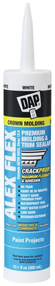 DAP 18542 Caulking Sealant, White, 72 hr Curing, 40 to 100 deg F, 10.1 oz Cartridge