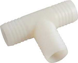 Anderson Metals 53724-06 Hose Tee, 3/8 in, Barb, Nylon