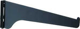 Knape & Vogt 180 BLK 8 Shelf Bracket, 8 in L, Steel, Powder-Coated, Black