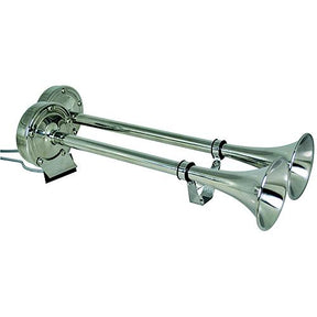 Marinco Dual Trumpet Electric Horn Stainless Steel