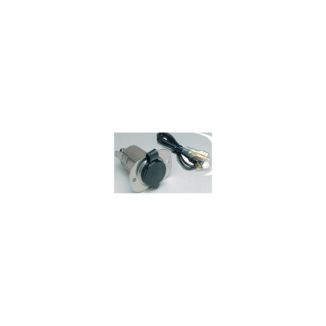 Marinco 12V Stainless Steel Receptacle With Protective Cap
