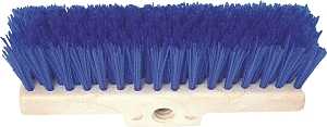Birdwell 904-6 Deck Scrub, Threaded, 2 in L Trim, Polypropylene Bristle