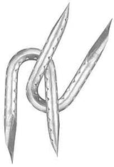 Rangemaster 7404 Fence Staple, 9 ga, Galvanized, 1-1/2 in L