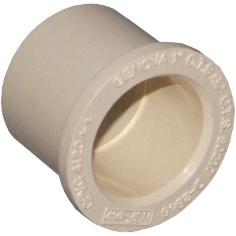 Nibco T00231C Pipe Bushing, 1 x 3/4 in, Spigot x Slip, CPVC, SCH 40 Schedule
