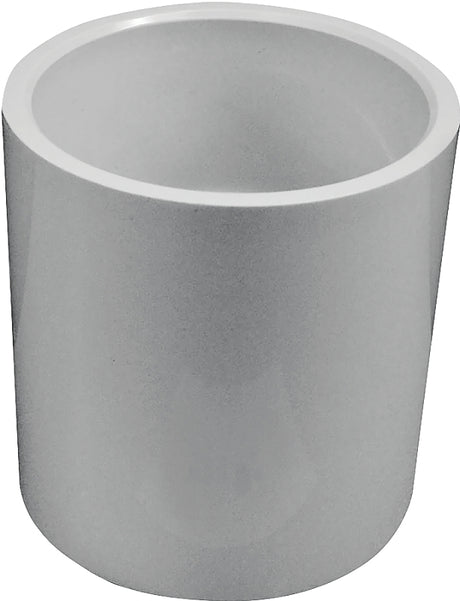 Genova 30130 Pipe Coupling, 3 in, Slip-Joint, PVC, White, SCH 40 Schedule, 450 psi Pressure