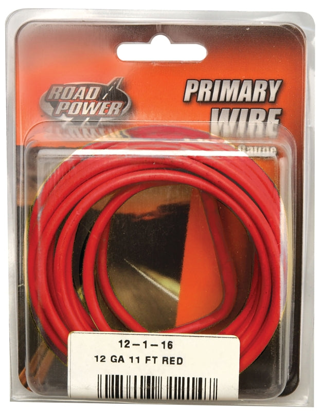 Road Power 55671533/12-1-16 Electrical Wire, 12 AWG Wire, 1-Conductor, 25/60 VAC/VDC, Copper Conductor, Red Sheath
