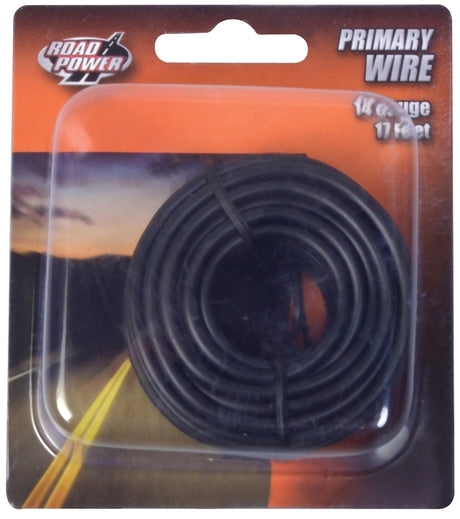 Road Power 55667133/14-1-11 Electrical Wire, 14 AWG Wire, 1-Conductor, 25/60 VAC/VDC, Copper Conductor, Black Sheath