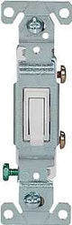 Eaton 1301-7W10 Switch, 15 A, 120 V, Push-In Terminal, Polycarbonate Housing Material, White