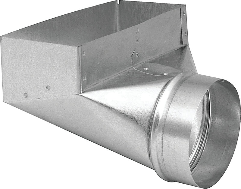 Imperial GV0626-C Wall Register Angle Boot, 9 in L, 10 in W, 8 in H, 90 deg Angle, 30 ga Gauge, Steel, Galvanized