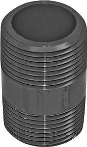 Genova 300 Series P-34-CL Pipe Nipple, 3/4 in, MIP, PVC, Gray, SCH 80 Schedule