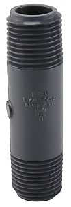 Genova 300 Series P-12-3 Pipe Nipple, 1/2 in, MIP, PVC, Gray, SCH 80 Schedule, 3 in L