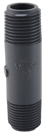 Genova 300 Series P-12-3 Pipe Nipple, 1/2 in, MIP, PVC, Gray, SCH 80 Schedule, 3 in L