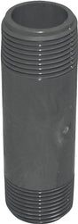 Genova 300 Series P-12-4 Pipe Nipple, 1/2 in, MIP, PVC, Gray, SCH 80 Schedule, 4 in L