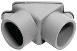 Carlon E990DER-CAR Access Pull Elbow, 1/2 to 3/4 in Hub, PVC, Gray