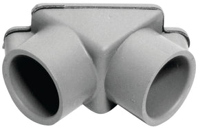 Carlon E990DER-CAR Access Pull Elbow, 1/2 to 3/4 in Hub, PVC, Gray