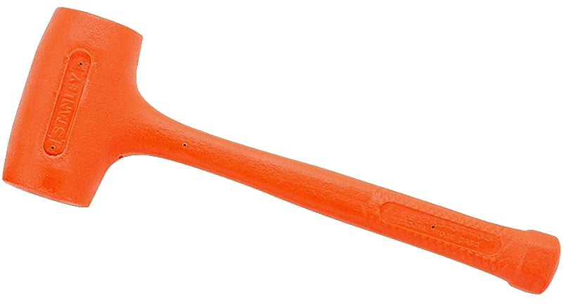 STANLEY COMPO-CAST Series 57-531 Dead Blow Hammer, 18 oz Head, Non-Sparking, Soft Head, Steel Head, 11-3/8 in OAL