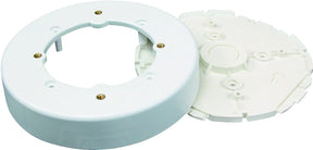 Wiremold NMW Series NMW4 Fixture Box, 5.63 in W, 4 in D, 1-Gang, Plastic, White