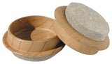 Shepherd Hardware 9363 Caster Cup, Felt Cloth, Woodgrain, 1-3/4 in L x 1-3/4 in W Dimensions