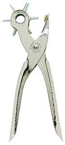 General 72 Punch Pliers, 8-1/2 in OAL, 5/64, 3/32, 7/64, 1/8, 5/32, 3/16 in Hole, Steel Body