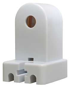 Eaton Wiring Devices 2503W-BOX Lamp Holder, Stationary, 1.45 in W x 2.33 in H Dimensions, 600 VAC, 660 W, White, Pack of 10