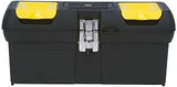 STANLEY 016013R Tool Box, 2.1 gal, Polypropylene, Black, 16 in L Outside
