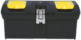 STANLEY 016013R Tool Box, 2.1 gal, Polypropylene, Black, 16 in L Outside