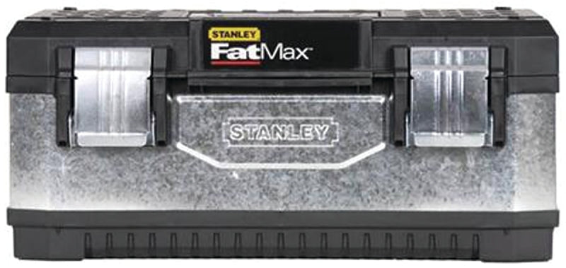 Fatmax FMST20061 Tool Box, 4.4 gal, Metal/Plastic, Black/Gray, 19.6 in L x 11.47 in W x 8.68 in H Outside
