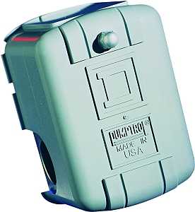 Square D Pumptrol FSG3J20BP Pressure Switch, 1-Phase, 115/230 V, 2-Pole, NEMA 1 Enclosure