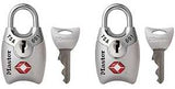 Master Lock 4689T Luggage Lock, Keyed Alike Key, Shrouded Shackle, 1/8 in Dia Shackle, 9/16 in H Shackle, Steel Shackle