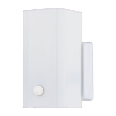 Boston Harbor V89WH01-4411H Wall Light Fixture, 75 W, 1-Lamp, A19 or CFL Lamp, Steel Fixture, White Fixture