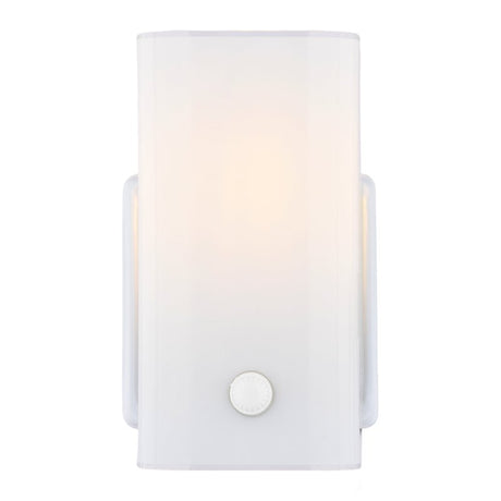 Boston Harbor V89WH01-4411H Wall Light Fixture, 75 W, 1-Lamp, A19 or CFL Lamp, Steel Fixture, White Fixture