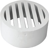 Canplas 414254BC Sewer Drain Grate, PVC, White