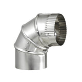 Lambro 2310 Adjustable Duct Elbow, 4 in Connection, Crimped, 26 ga Gauge, Aluminum