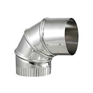 Lambro 2310 Adjustable Duct Elbow, 4 in Connection, Crimped, 26 ga Gauge, Aluminum