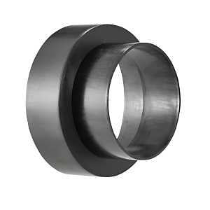 Lambro 235 Duct Adapter, 3 to 4 in Connection, Female x Male, Polypropylene, Black