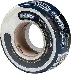 Adfors FibaTape FDW8660-U Drywall Tape Wrap, 150 ft L, 1-7/8 in W, White