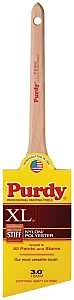 Purdy 144080330 Paint Brush, 3 in W, Angular Brush, 2-15/16 in L Bristle, Nylon/Polyester Bristle, Rat Tail Handle