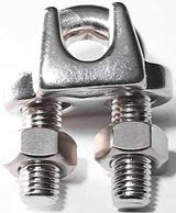 Baron 260S-1/4 Wire Rope Clip, 1/4 in Dia Wire Rope, Stainless Steel