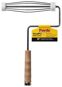 Purdy 14B744009 Roller Frame, 9 in L Roller, Polypropylene Handle, Threaded Handle