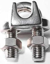 Baron 260S-3/8 Wire Rope Clip, 3/8 in Dia Wire Rope, Stainless Steel