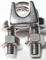 Baron 260S-3/8 Wire Rope Clip, 3/8 in Dia Wire Rope, Stainless Steel