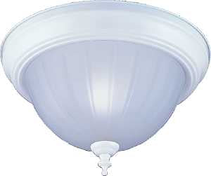 Boston Harbor F52WH01-8031-3L Ceiling Light Fixture, 0.5 A, 120 V, 60 W, 1-Lamp, A19 or CFL Lamp, Metal Fixture
