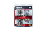 ProSource BS8B1-PS Deadbolt and Entry Lockset, Turn Button Lock, Tulip Design, Antique Brass, 3 Grade, Brass, Pack of 2
